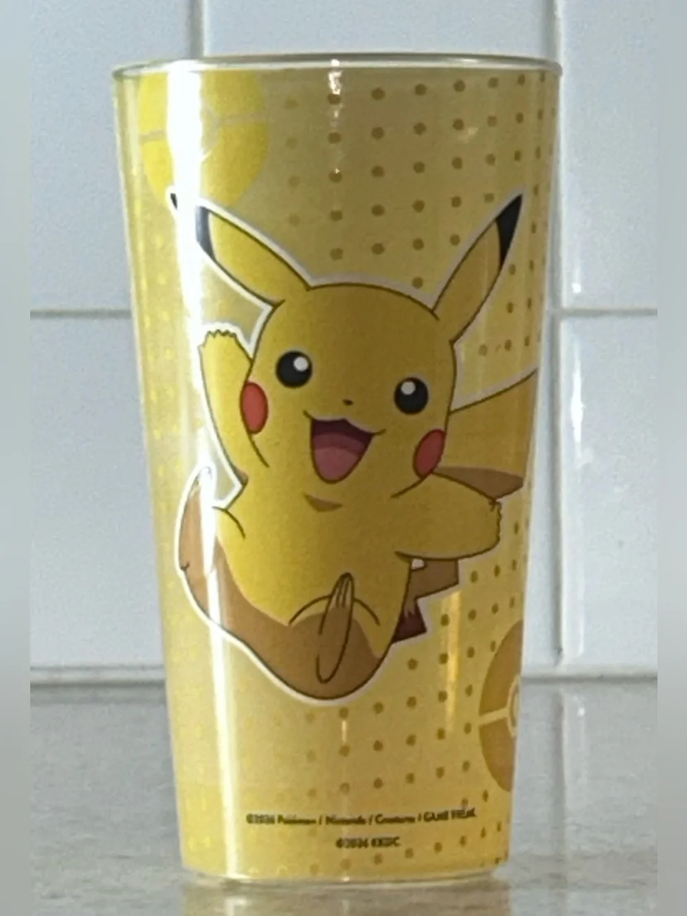 New Clean Krispy Kreme Pikachu Pokémon 30th Anniversary Yellow Party Cup -